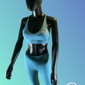 Blue Black BM Spandex Set