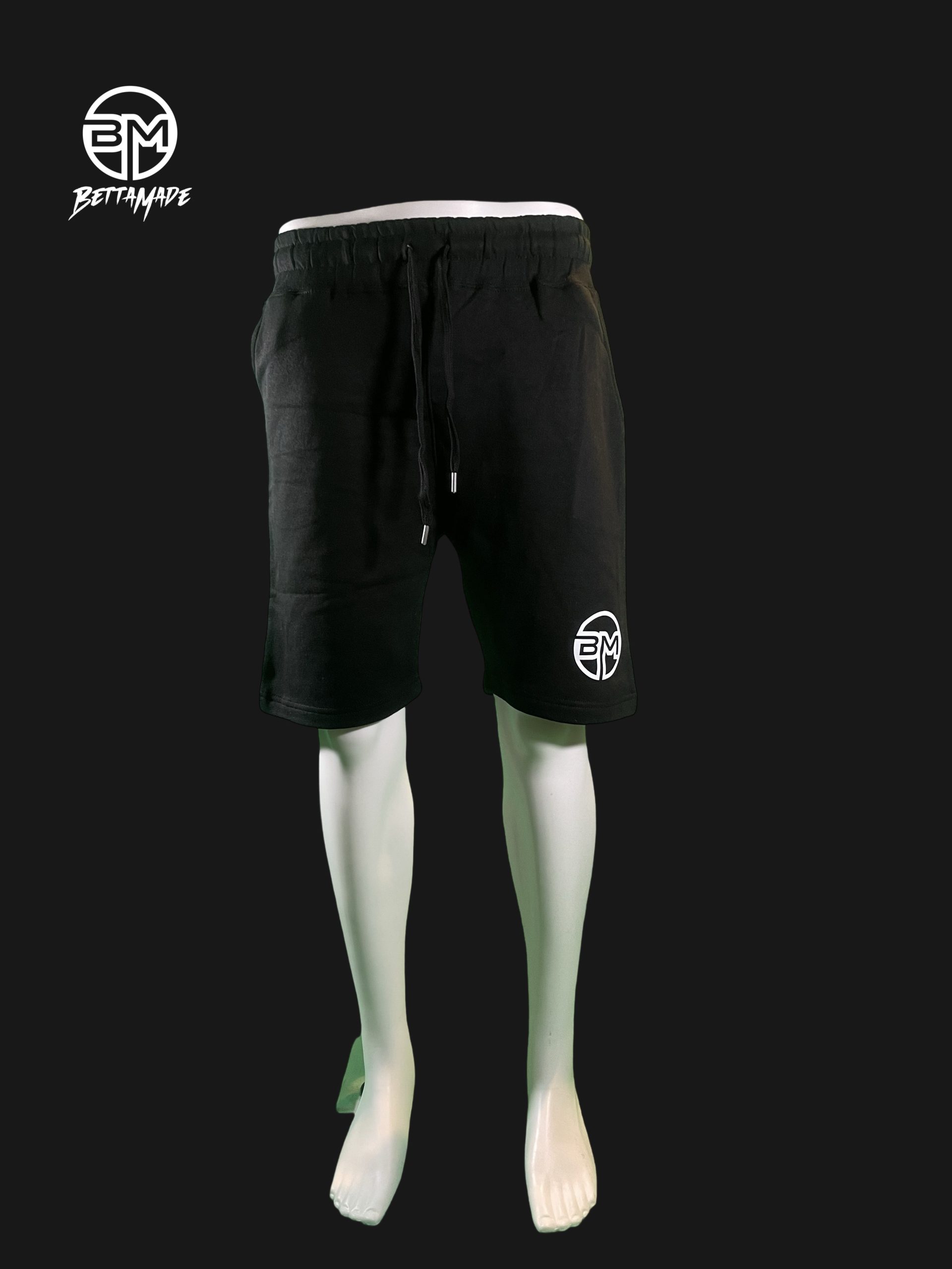 Black White BM Shorts