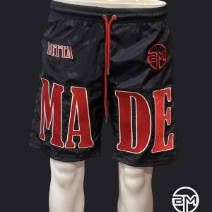 Big Made Black Red BM Shorts