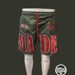 Big Made Gray Red BM Shorts