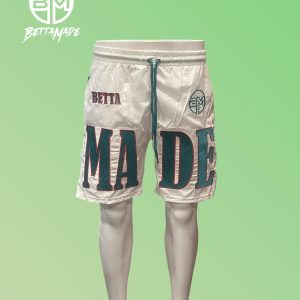 Big Made White Green BM Shorts
